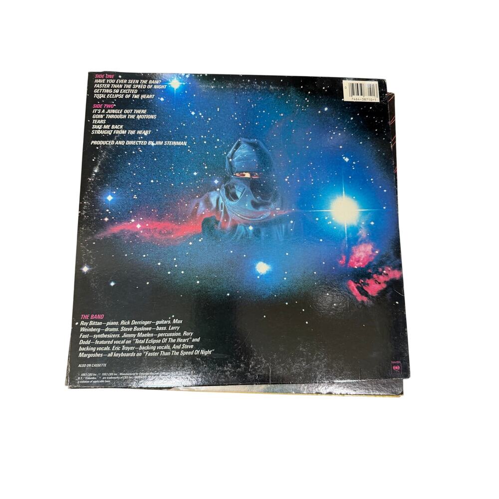 Share Bonnie Tyler Faster Than The Speed Of Night 1983 Columbia Vinyl Record